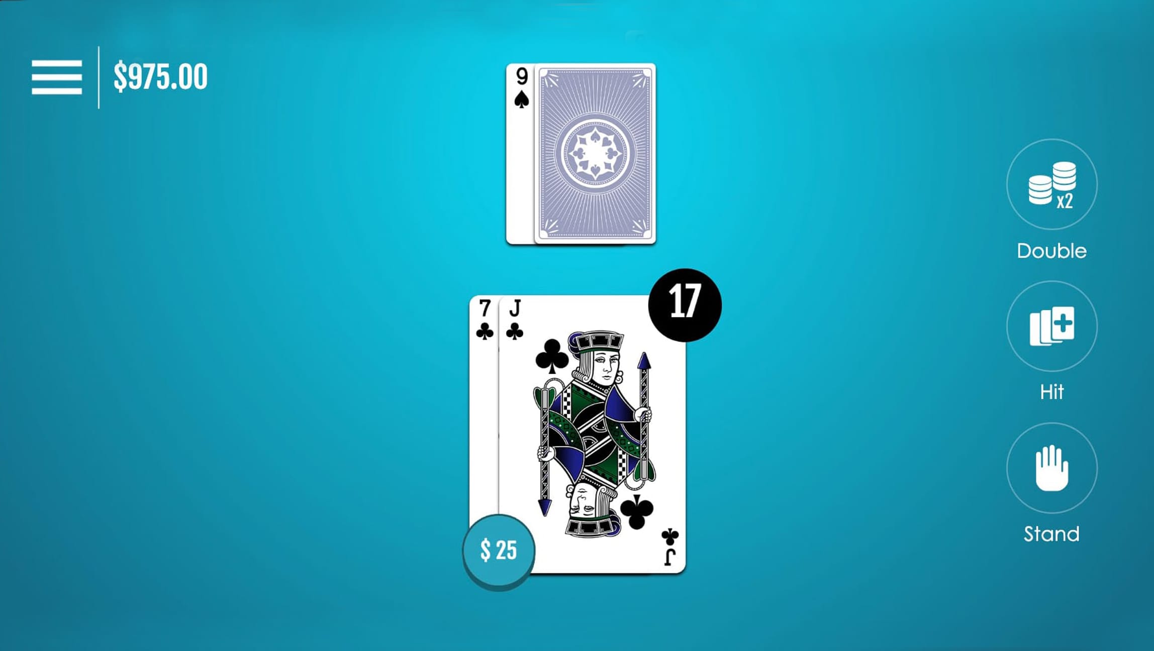 double deck blackjack