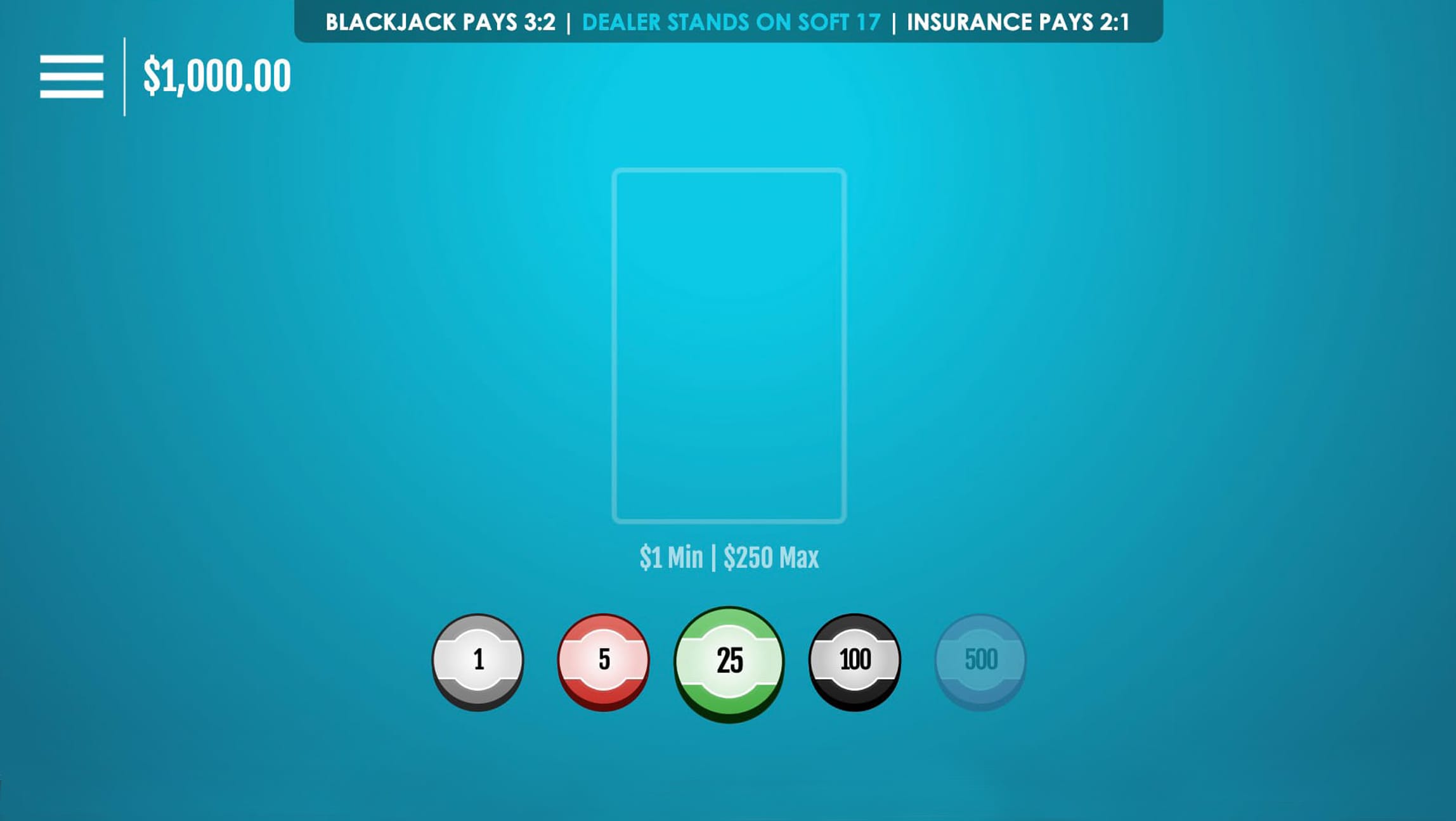 double deck blackjack