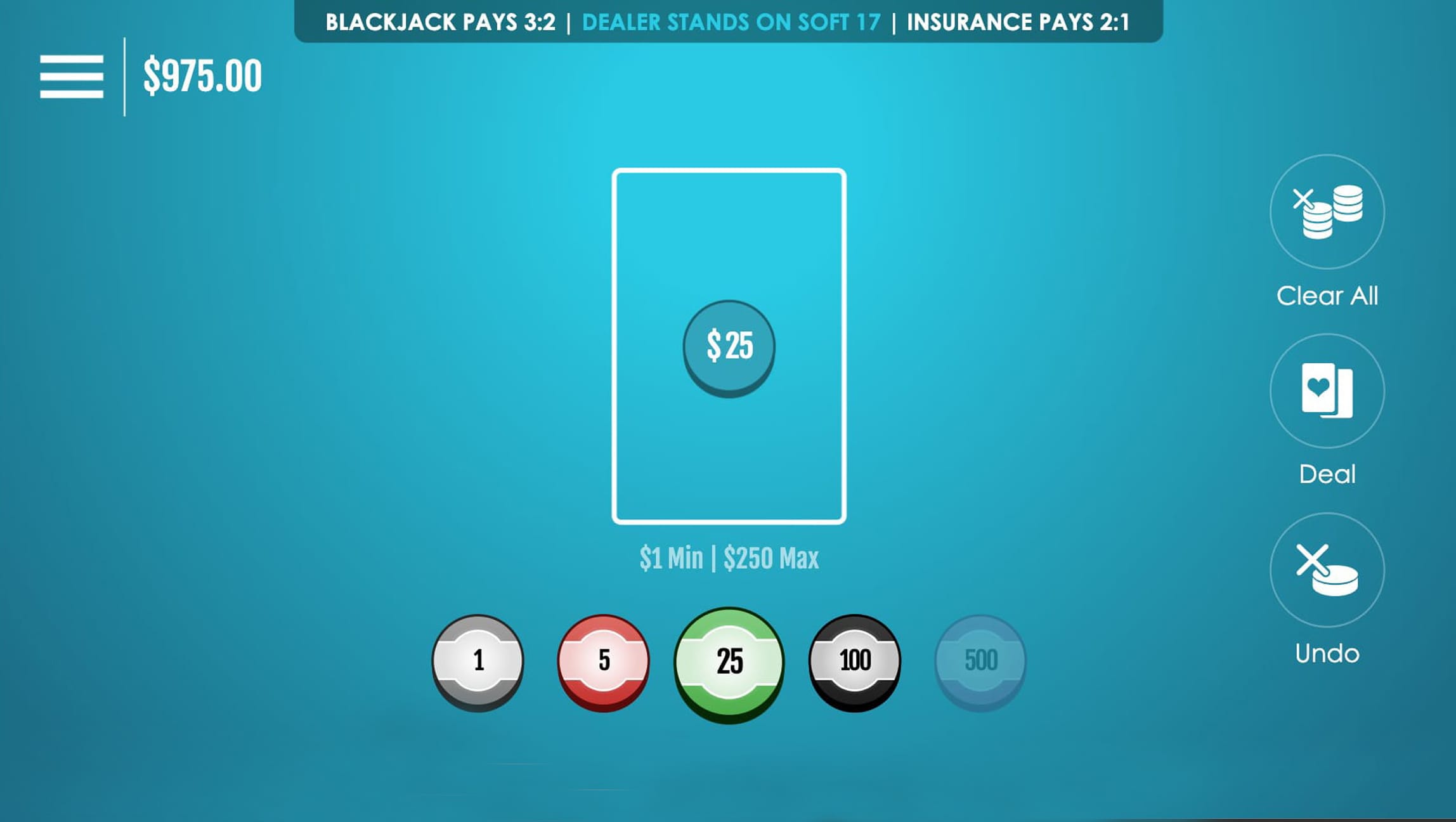 double deck blackjack