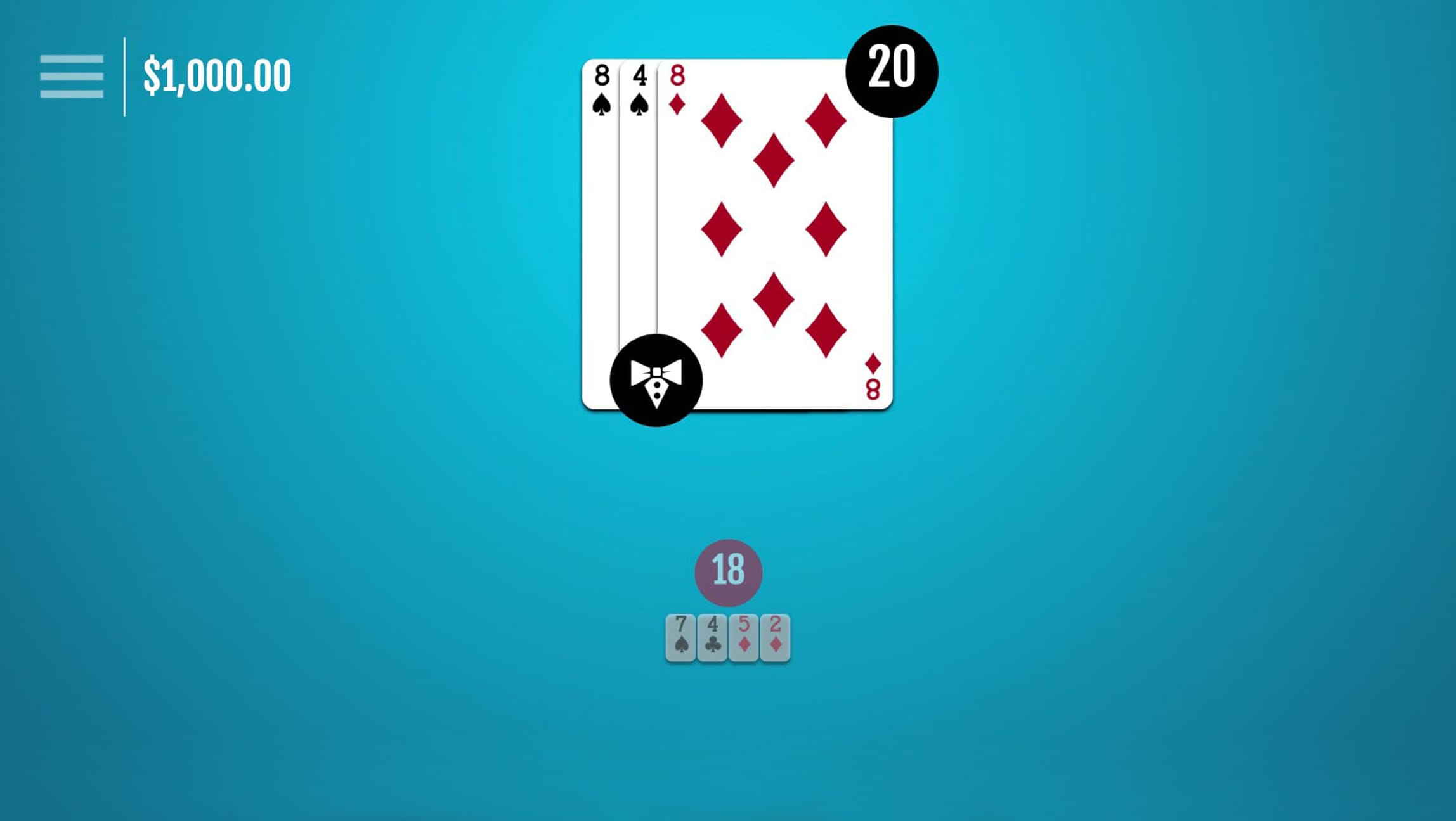 double deck blackjack