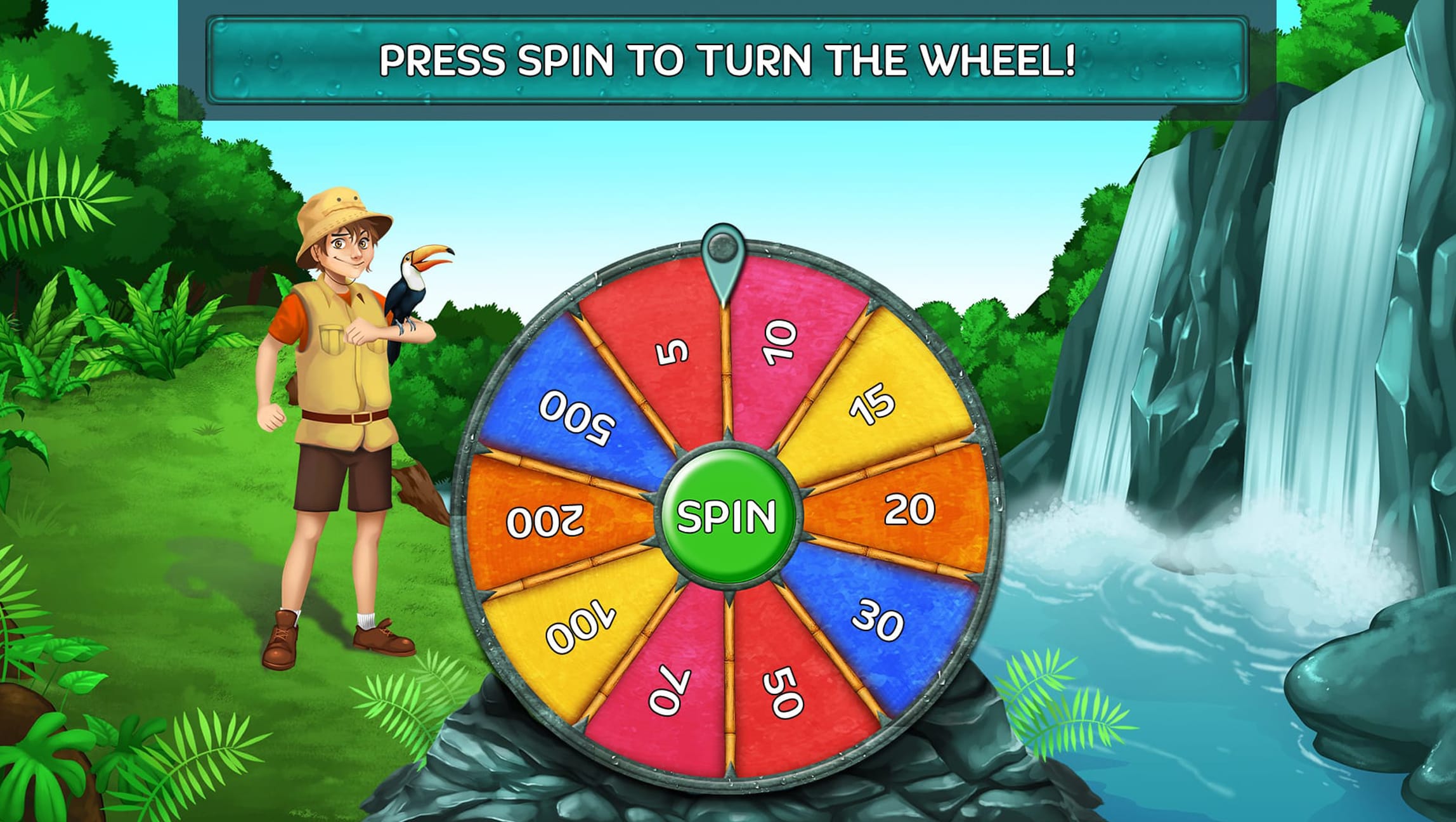 Cataratas Bingo game screen