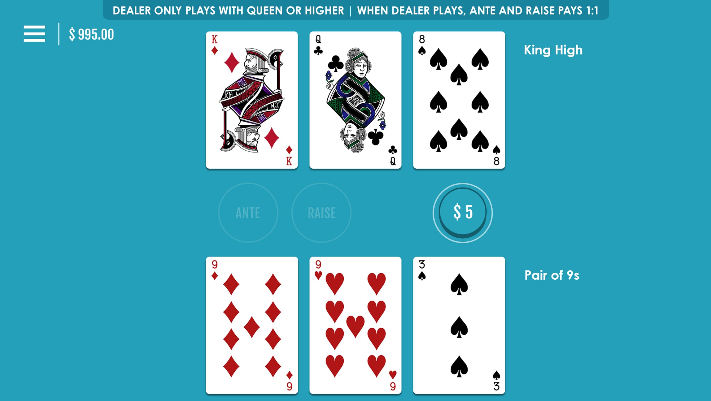 Tri Card Poker
