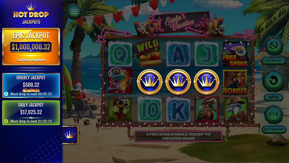 Santa's Vacation Hot Drop Jackpot