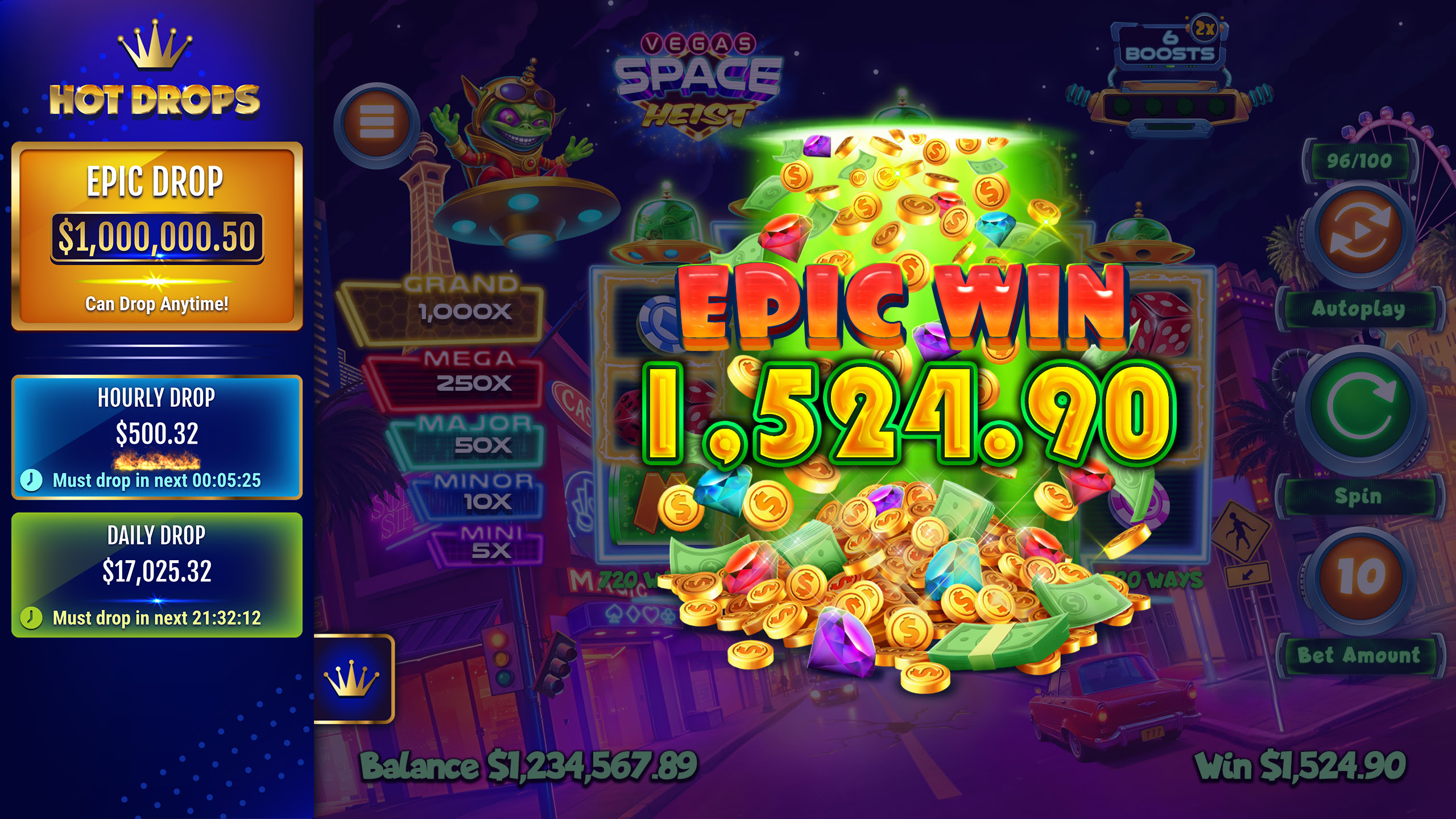 Vegas Space Heist Online Slot